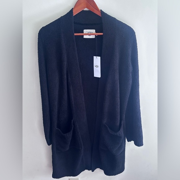 NWT UGG Women's Black Cardigan Size: Small - Picture 2 of 4